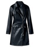 Leather motorcycle dress