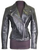 LeatherUp.com "Classic Cruiser Ladies Motorcycle Leather Jacket"